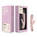 Blush Elora Pink Rabbit Vibrator with packaging, featuring triple stimulation points for luxurious pleasure and 10 dual vibration modes
