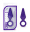 Luxe Candy Rimmer Medium Purple Butt Plug - Smooth Silicone, Beginner Friendly, Hypoallergenic, Secure Ring Base.