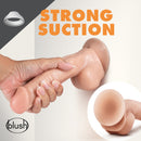 Dr Skin Dr Spin 8 inches Gyrating Realistic Dildo Vanilla with strong suction feature.