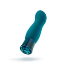 Oh My Gem Fierce Blue Topaz Rechargeable Silicone Vibrator for G-Spot and external stimulation.
