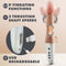 Dr. Skin Silicone Dr. Hammer 7-inch thrusting dildo with handle, showing 9 vibrating functions, 3 thrusting speeds, and USB recharging.