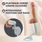 Dr. Skin Silicone thrusting dildo with handle featuring platinum cured liquid silicone and detachable suction cup base