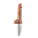 Dr. Skin Silicone Dr. Hammer 7-inch thrusting dildo with handle by Blush Novelties, featuring realistic design and vibrating functions