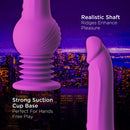 Impressions New York Gyro-Quake Purple Dildo with Realistic Shaft and Strong Suction Cup Base for Enhanced Pleasure and Hands-Free Play