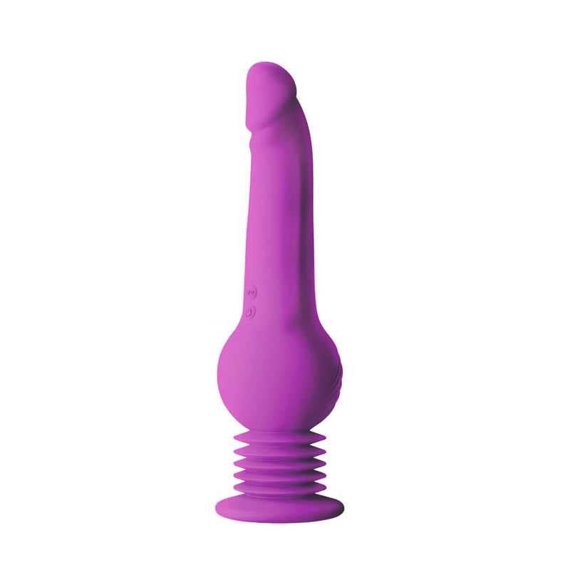 Impressions New York Gyro-Quake Purple Dildo - Gen 2 Rumbly Thumping - Platinum Silicone