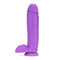 NEO 10IN DUAL DENSITY DILDO NEON PURPLE-3