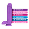 NEO 10IN DUAL DENSITY DILDO NEON PURPLE-0
