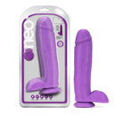 NEO 10IN DUAL DENSITY DILDO NEON PURPLE-5