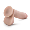 DR SKIN GLIDE 7IN SELF LUBRICATING DILDO W BALLS VANILLA-4