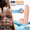DR SKIN GLIDE 7IN SELF LUBRICATING DILDO W BALLS VANILLA-5