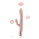 Blush Fraya Pink Rabbit Style Vibrator dimensions: 9.5 inches total length, 5.25 inches insertable length, 1.5 inches diameter