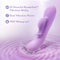 Blush Evelyn Purple Rabbit Vibrator showcasing 10 RumboTech vibration modes, dual vibration points, and IPX7 waterproof feature