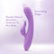 Blush Evelyn Purple Rabbit Vibrator with Flexible Clitoral Stimulator and Stimulating Ridges for Ultimate Pleasure