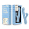 Blush Devin Blue Rabbit Vibrator in packaging and product view, featuring dual stimulation design for G-spot and clitoral pleasure.