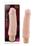 X5 Plus Hard On Vibrating Dildo 9 inches Vanilla