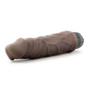 Au Naturel Home Wrecker Brown Dildo featuring realistic texture and built-in vibration for enhanced pleasure.