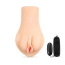 X5 Men Honey Pot Stroker in beige with realistic vaginal design and vibrating bullet for enhanced pleasure.