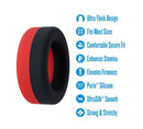 Performance Plus Takeoff Silicone Cock Ring Red Black with ultra-thick design and comfortable secure fit.