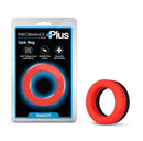 Performance Plus Takeoff Silicone Cock Ring Red Black in packaging with red and black design.