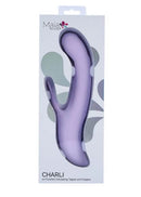 Maia Charli Purple Tapper & Flapper Vibe Purple with packaging, showcasing its elegant design and dual-stimulation features.