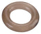 Black elastomer cock ring, donut-shaped, stretchy and latex-free for a comfortable, supportive fit.