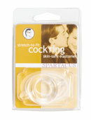 ELASTOMER COCK RING CLEAR-3