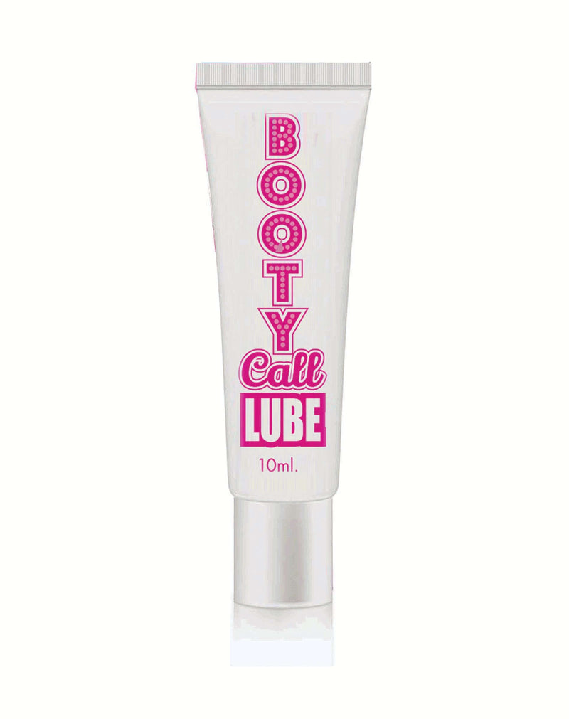 Booty Call Water-Based Lubricant 10ml tube for smooth, enjoyable play and long-lasting moisture.