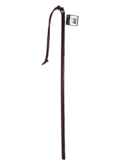 24IN LEATHER WRAPPED CANE BURGUNDY-0