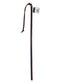 24IN LEATHER WRAPPED CANE BURGUNDY-0