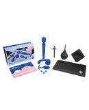 b-Vibe 10 Piece Anal Massage and Education Set including pleasure tools and instructional guide.