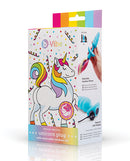 b-Vibe Unicorn Tail Vibrating Butt Plug Special Edition package showcasing colorful design and removable rainbow tail.