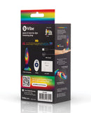b-Vibe Peace and Love Tie-Dye Rimming Plug Special Edition packaging with colorful design and accessories.