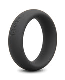 b-Vibe Snug Ring 45 mm Stretch Silicone Cock Ring Black displayed on a white background.
