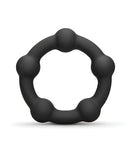 b-Vibe Snug Ring Orbit Nubby Silicone Cock Ring with textured surface for enhanced pleasure.