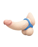 b-Vibe Snug Ring Tri-Sling Silicone Cock-and-Ball Sling providing support for enhanced performance.