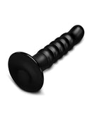 b-Vibe Krush 9.5 Inch Curved Ribbed XXL Suction Cup Dildo for enhanced pleasure and sensual exploration.