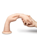 b-Vibe Fists 14.5 Inch Realistic XXL Suction Cup Dildo in a tactile, flexible design with realistic fused hands.