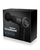 XGen Bodywand VersaWand Muscle Massager Grey packaging showcasing powerful deep tissue stimulation and versatile attachments.