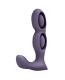 Bodywand Tri-Pulse P-Spot Vibe in purple, designed for targeted prostate stimulation and customizable pleasure.
