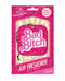 Air Freshener Bad Bitch packaging with Fresh Strawberry scent in pink glitter design by Wood Rocket.