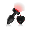 Viben Twila Twirling Smoke Gem Light Up Vibrating Anal Plug with a diamond-textured body and glowing jeweled base.
