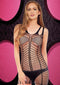 Woman wearing LAPDANCE Shredded Mini Dress in black, showcasing edgy shredded design with flattering fit against stylish background.