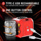 M For Men SlamBox Red with powerful stroking modes, 360° rotation, Type-C USB rechargeable, and easy one-button control.