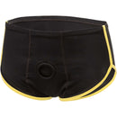 Boundless™ Black & Yellow Brief L/XL - Comfortable, Discreet Harness with Reinforced O-Ring for Seamless Wear