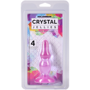 Crystal Jellies Novice Pop Plug 4 Inch Purple packaging with vibrant design and visible product.