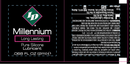 ID Millennium 2 ml Silicone Lubricant Foil Jar label showcasing its long-lasting pure silicone formula.
