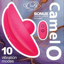 Cloud 9 Camel Toe Shaped Vibrator With Remote in pink, featuring 10 vibration modes and a bonus remote control included.