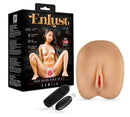 EnLust Camila Vibrating Masturbator Pussy & Ass with packaging and remote control feature.