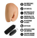 EnLust Camila Vibrating Masturbator Pussy & Ass features dual openings and advanced vibrating technology for ultimate pleasure.