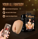 EnLust Camila Vibrating Masturbator Pussy & Ass with packaging and mobile scan feature for enhanced play.